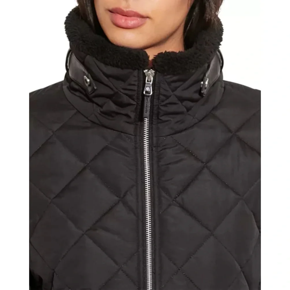 Ralph Lauren Quilted Black Zip-Front Jacket - Picture 4 of 11